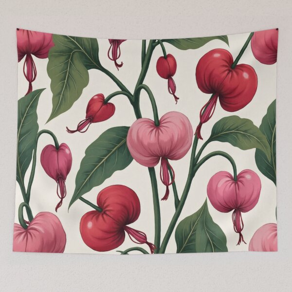 Item preview, Crimson Heart Lanterns – Romantic Botanical Vine designed and sold by Dream Bloom Gallery.