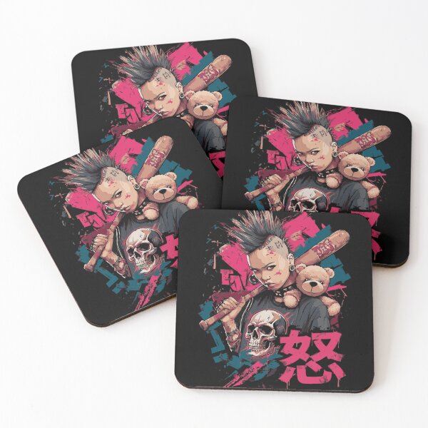 Item preview, Girl with 怒 anger kanji designed and sold by drizzd.