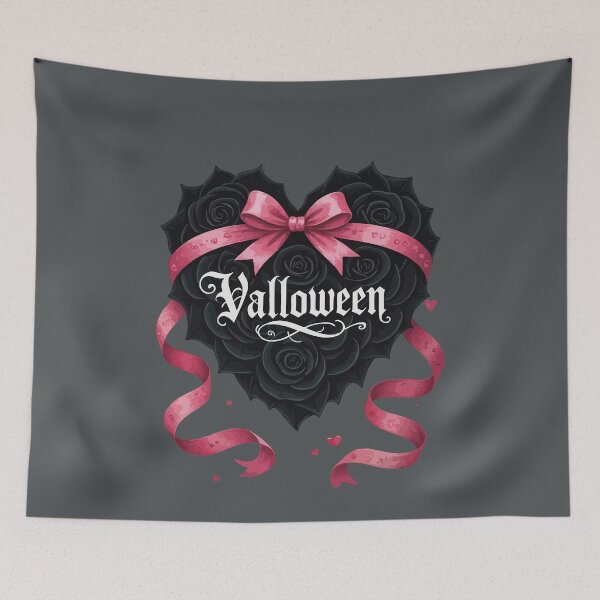 Item preview, Gothic Valloween Script Roses and Garlands designed and sold by taiche.