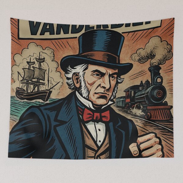 Item preview, Cornelius Vanderbilt | Comics stylCartoone -  designed and sold by ComicsFactory.