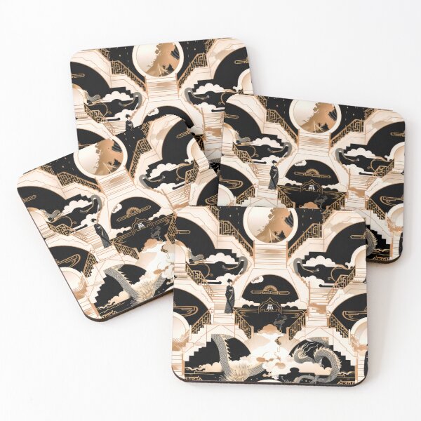Item preview, Celestial Stairs Pattern, Neo Art Deco Japan designed and sold by casaloomaria.
