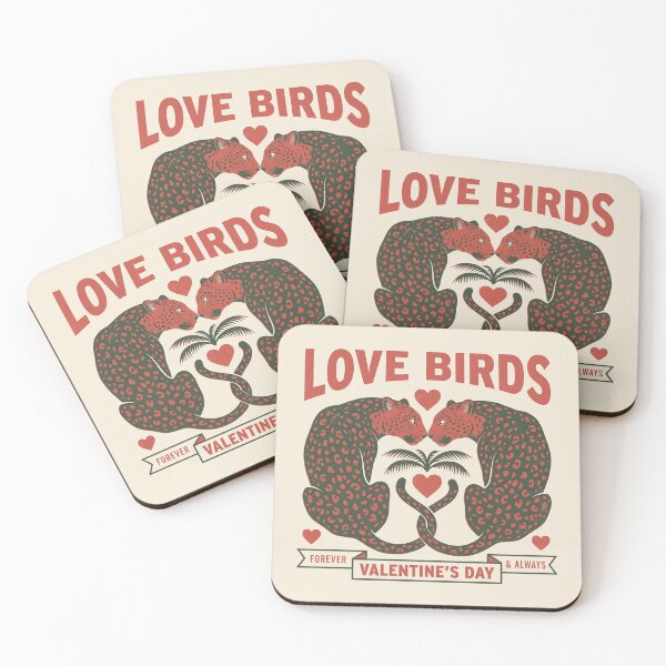 Item preview, Love Birds Vintage Spotted Leopard Romance designed and sold by zzz888.
