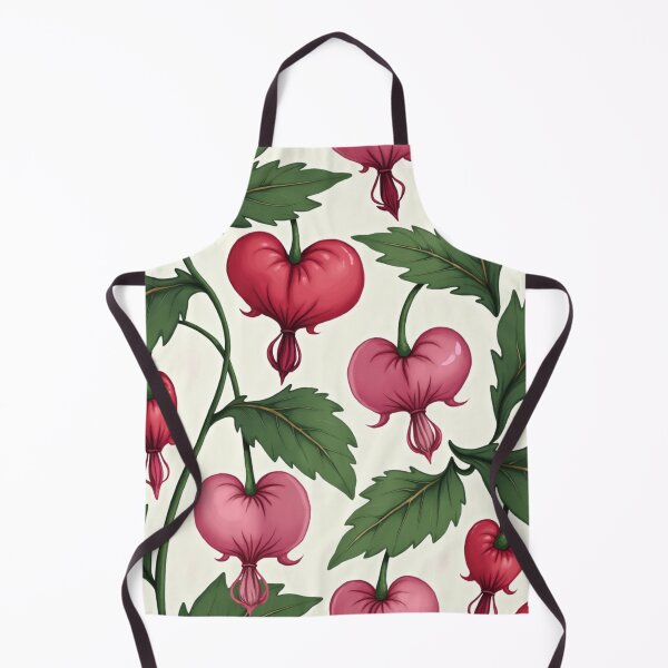 Item preview, Scarlet Heart Blossoms – Vintage Romantic Floral Pattern designed and sold by Dream Bloom Gallery.