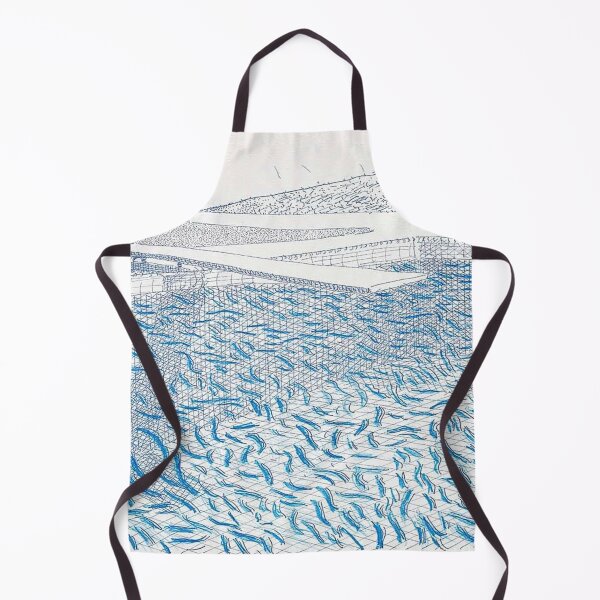 Item preview, Lithograph Water Made Of Lines And Crayon (pool Ii-b) By David Hockney designed and sold by Tommypaitersy.