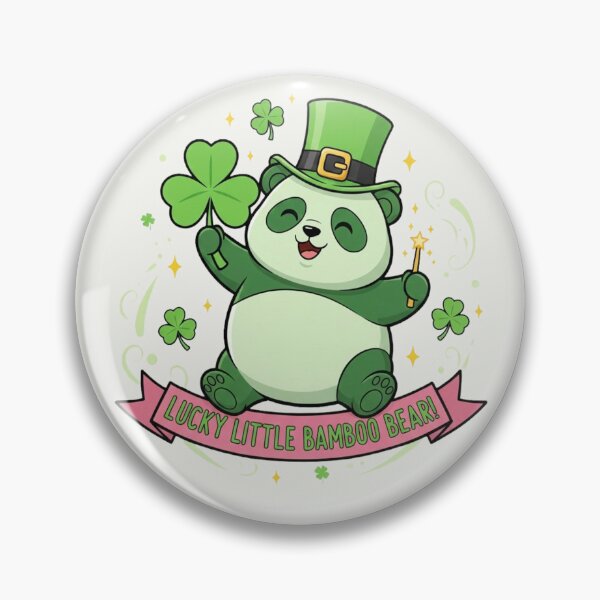 Item preview, Kawaii St. Patrick's Day Squad - Lucky Panda, Cat & Bunny designed and sold by arup7980.