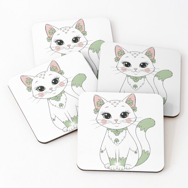 Item preview, Charming Irish Cat – Soft Celtic Fantasy Illustration designed and sold by KivaroArt.