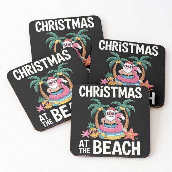 Item preview, Palm Tree Santa Surfing Summer Christmas At The Beach designed and sold by comptorasunfia.