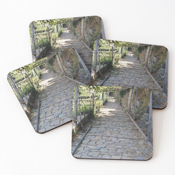 Item preview, Rustic Stone Path Under Wooden Pergola designed and sold by Makaronia.