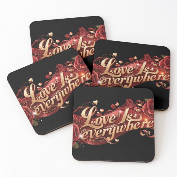 Item preview, Romantic Valentine’s Day Design – Ornate Gold Love Typography designed and sold by YourTrendyTees.