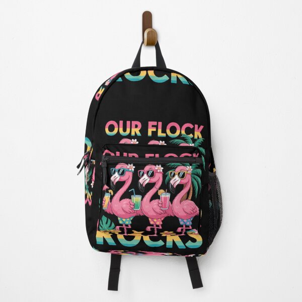 Item preview, Our Flock Rocks Flamingo Summer Vacation Family designed and sold by comptorasunfia.