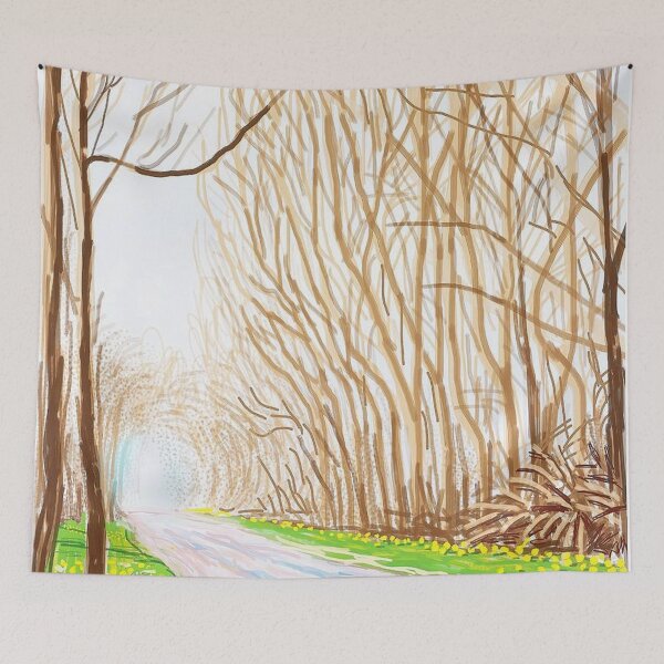 Item preview, The Arrival Of Spring In Woldgate East Yorkshire 1st April 2011 By David Hockney designed and sold by Tommypaitersy.