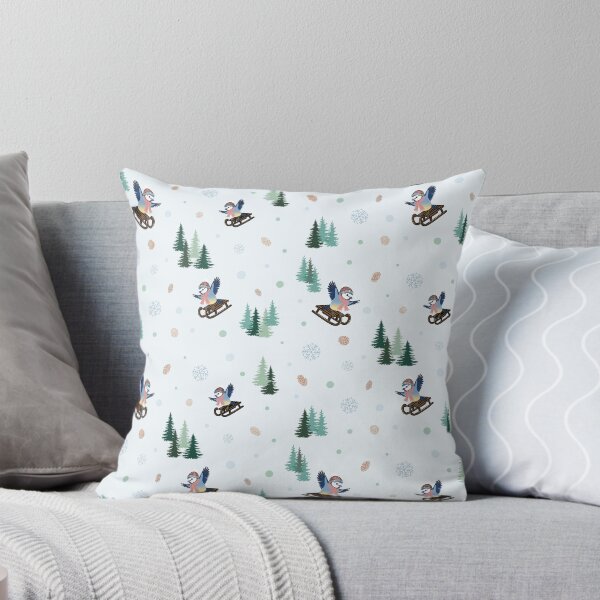 Item preview, Birds on sleds with fir trees and pine cones designed and sold by Federfaser.