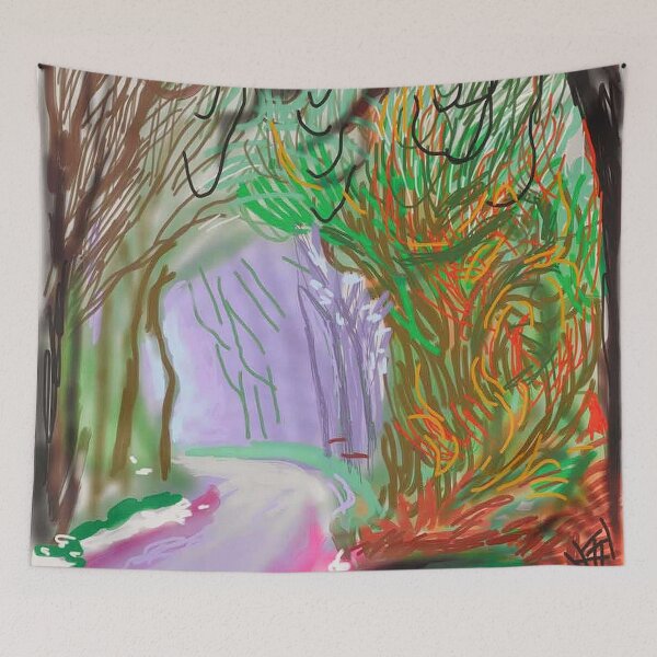 Item preview, The Arrival Of Spring In Woldgate East Yorkshire 1st January 2011 By David Hockney designed and sold by Tommypaitersy.