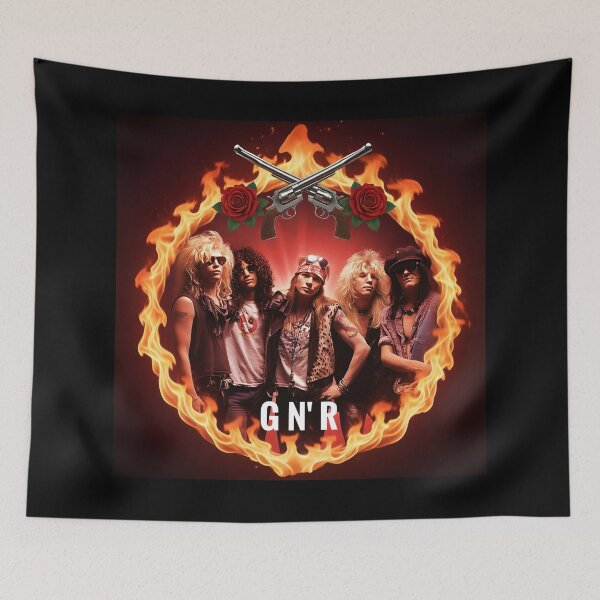 Item preview, G N' R digital art. Circle in flames designed and sold by Planet Utoppia.