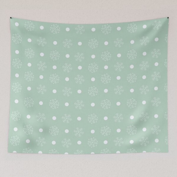 Item preview, Dots and snowflakes on a pastel background designed and sold by Federfaser.