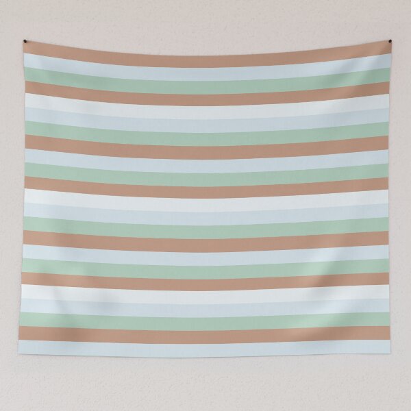 Item preview, Striped design, horizontal stripes, pastel shades designed and sold by Federfaser.