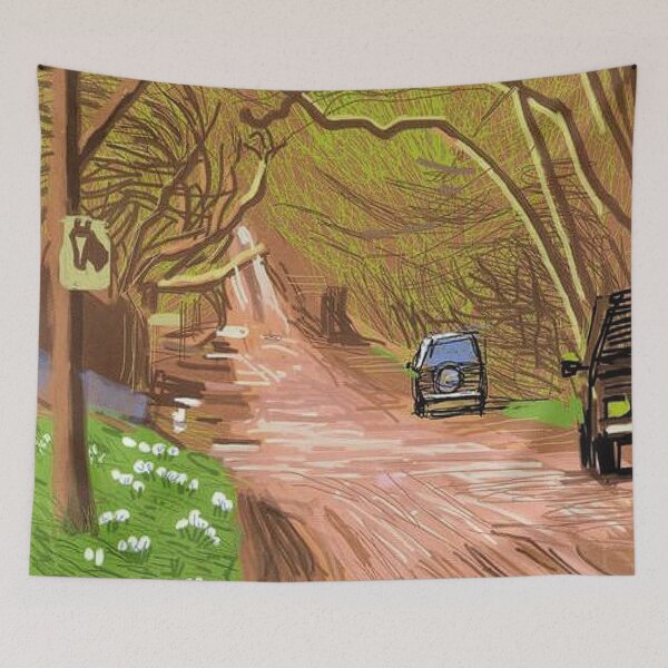 Item preview, The Arrival Of Spring In Woldgate East Yorkshire 5th March 2011 By David Hockney designed and sold by Tommypaitersy.