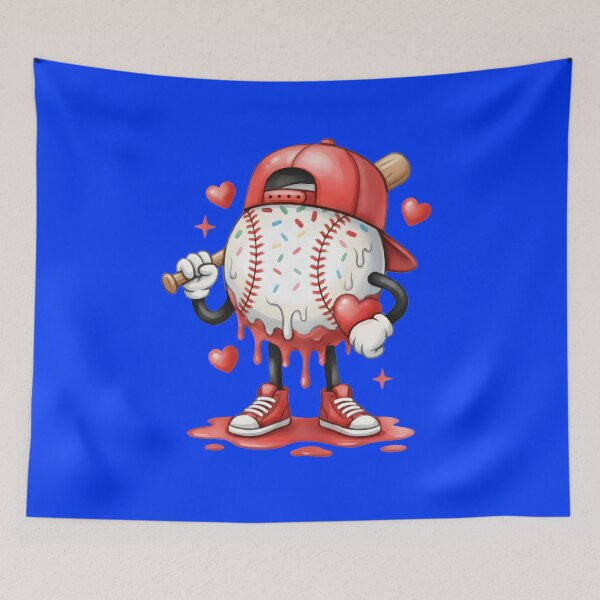 Item preview, Baseball Drip Valentine, Cool Sports Valentine Design for Boys & Men, Game Day Baseball Player Art, designed and sold by DesignDenDo ⭐⭐⭐⭐⭐.