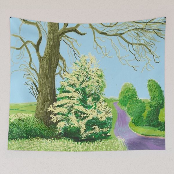 Item preview, The Arrival Of Spring In Woldgate East Yorkshire 12th May 2011 By David Hockney designed and sold by Tommypaitersy.