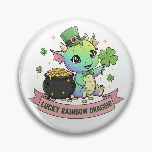 Item preview, Adorable Kawaii St. Patrick's Day - Lucky Dragon, Panda & Cats designed and sold by arup7980.