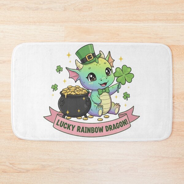 Item preview, Adorable Kawaii St. Patrick's Day - Lucky Dragon, Panda & Cats designed and sold by arup7980.