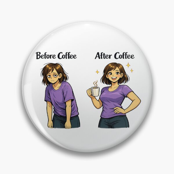 Item preview, Before Coffee / After Coffee designed and sold by EvaForFriends.
