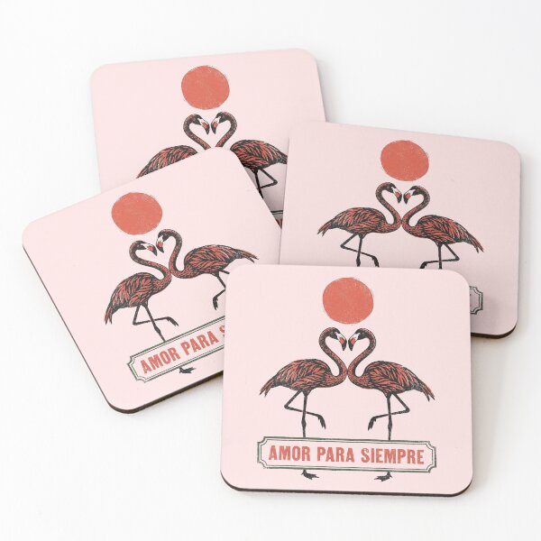Item preview, Amor Para Siempre Vintage Flamingo Love designed and sold by zzz888.