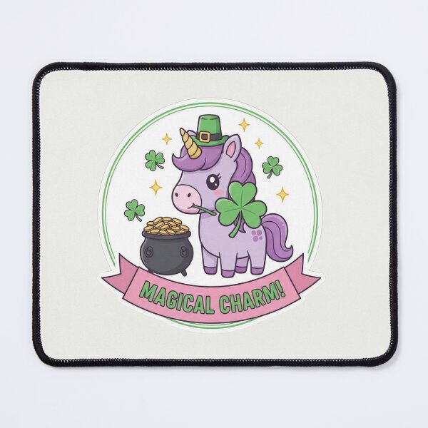 Item preview, Kawaii Magical Charm St. Patrick's Day - Lucky Dragon & Unicorn designed and sold by arup7980.