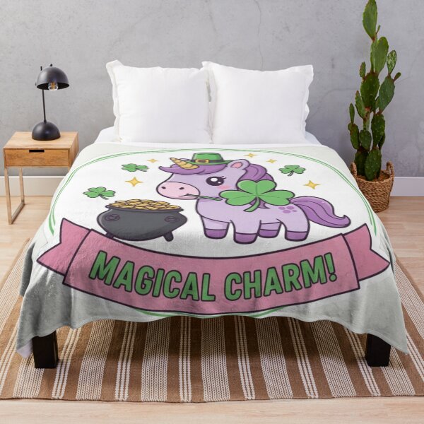 Item preview, Kawaii Magical Charm St. Patrick's Day - Lucky Dragon & Unicorn designed and sold by arup7980.