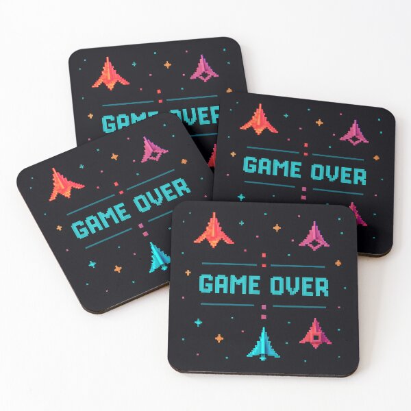 Item preview, Abstract Pixel Ships & Projectiles – Retro Arcade Game Ove designed and sold by mbmstores.