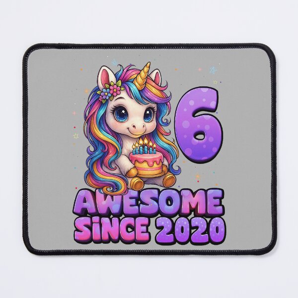 Item preview, 6 Year Old Girl Awesome Since 2020 Unicorn 6th Birthday Girl designed and sold by GreggRoss.