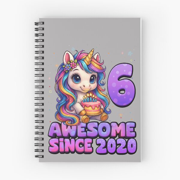 Item preview, 6 Year Old Girl Awesome Since 2020 Unicorn 6th Birthday Girl designed and sold by GreggRoss.