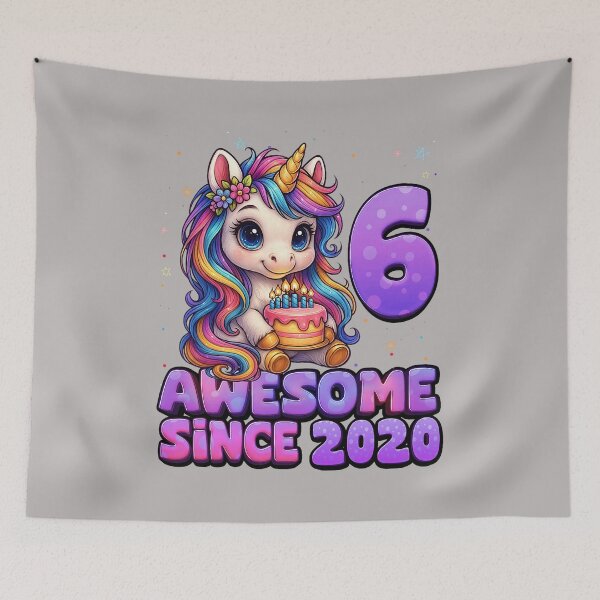 Item preview, 6 Year Old Girl Awesome Since 2020 Unicorn 6th Birthday Girl designed and sold by GreggRoss.