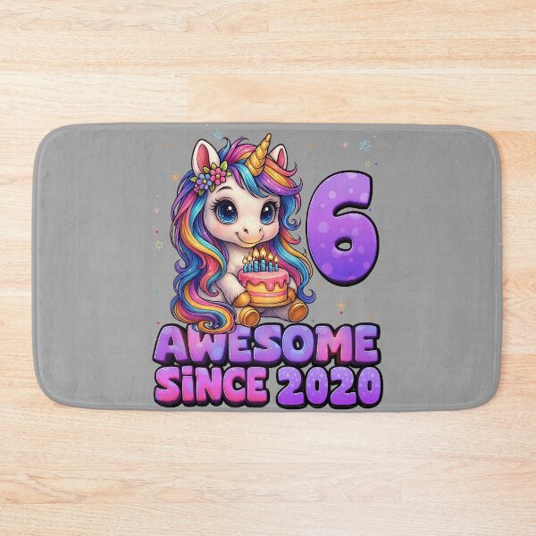Item preview, 6 Year Old Girl Awesome Since 2020 Unicorn 6th Birthday Girl designed and sold by GreggRoss.