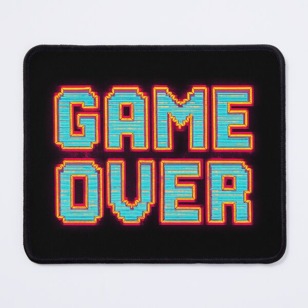 Item preview, 8-Bit “GAME OVER” Text – Glowing Pixel Font Design designed and sold by mbmstores.