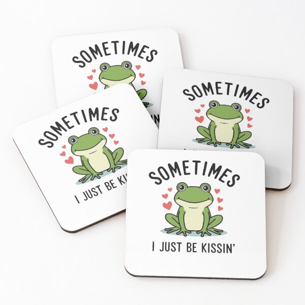 Item preview, Women’s Sometimes I Just Be Kissin’ Tee | Funny Frog Shirt | Cute Valentine’s Day T-Shirt | Whimsical Animal Graphic Tee designed and sold by Printsouf.