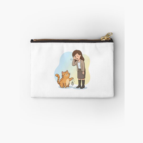 Item preview, Funny Cat Holding Computer Mouse Office Meme designed and sold by Fenay Designs.