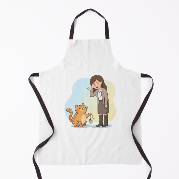 Item preview, Funny Cat Holding Computer Mouse Office Meme designed and sold by Fenay Designs.