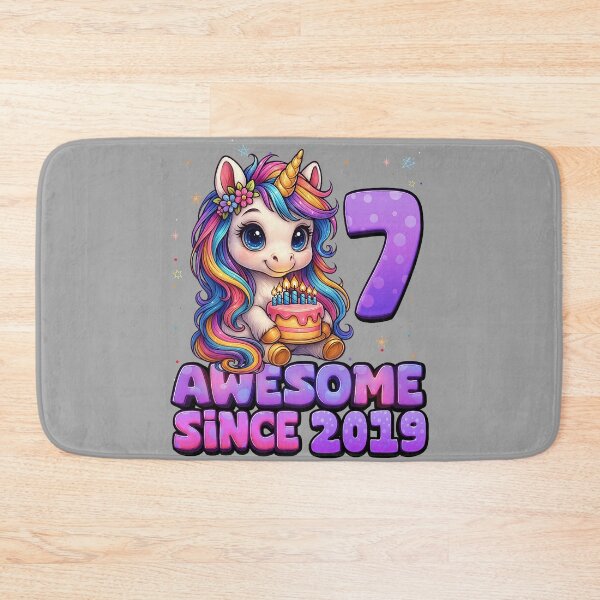 Item preview, 7 Year Old Girl Awesome Since 2019 Unicorn 7th Birthday Girl designed and sold by GreggRoss.