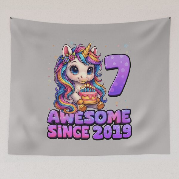 Item preview, 7 Year Old Girl Awesome Since 2019 Unicorn 7th Birthday Girl designed and sold by GreggRoss.