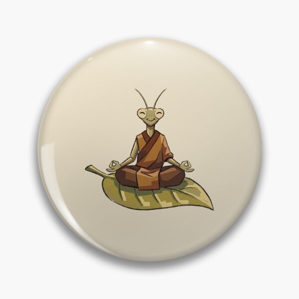Item preview, Yoga Mantis Zen Master Meditation on Green Leaf designed and sold by Magnificent Lizard.