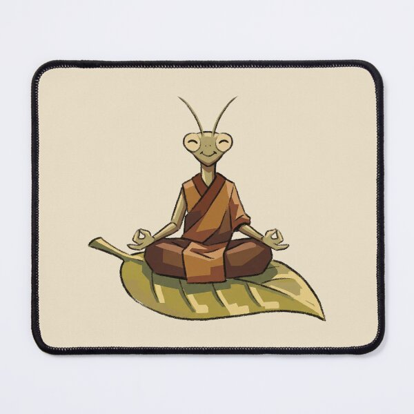 Item preview, Yoga Mantis Zen Master Meditation on Green Leaf designed and sold by Magnificent Lizard.