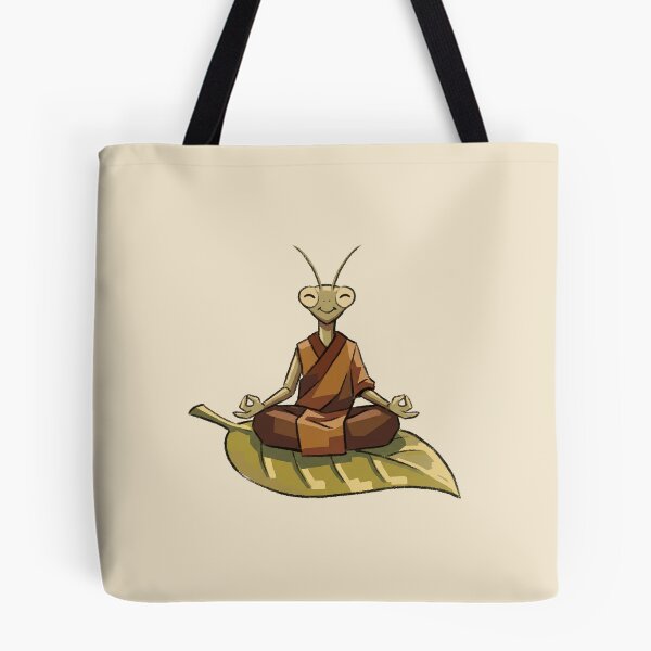Item preview, Yoga Mantis Zen Master Meditation on Green Leaf designed and sold by Magnificent Lizard.