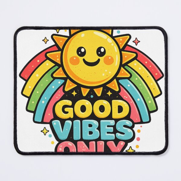Item preview, Good Vibes Only Smiling Sun Rainbow – Cute Positive Aesthetic Design designed and sold by MyLakeLife.