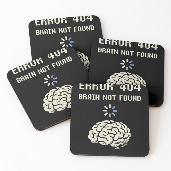Item preview, Error 404 Brain Not Found T-Shirt – Retro Tech Meme, Programmer Humor, Nerd Gift for Coders, Funny IT Support Tee designed and sold by Youpiworld.