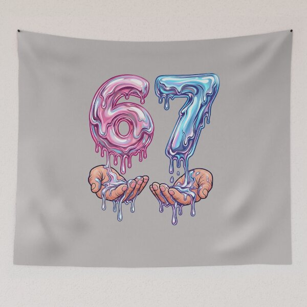 Item preview, 67 Drip Kids Youth Funny Six Seven Hands Meme 6-7 designed and sold by GreggRoss.