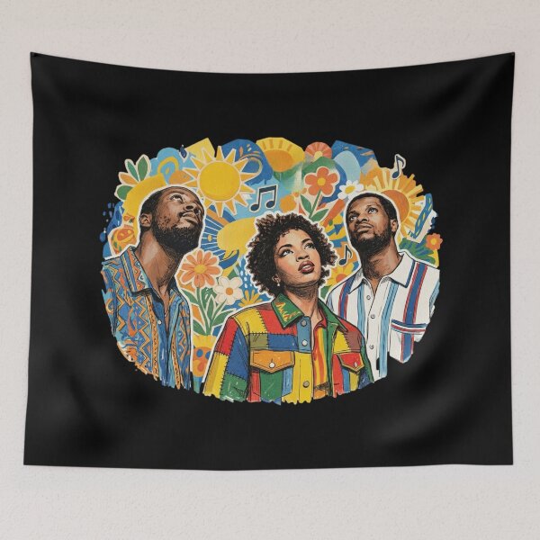 Item preview, Colorful Old School Hip Hop Refugees Haiti designed and sold by ikidyounot.