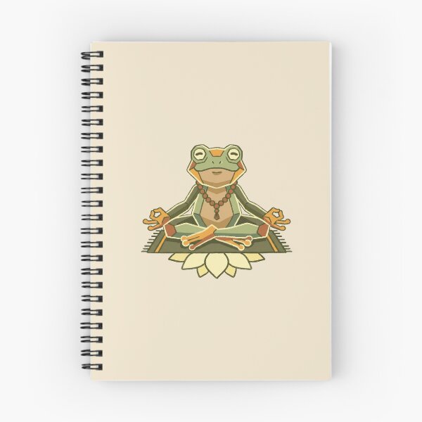 Item preview, Yoga Frog Meditating in Lotus Pose, Zen Spiritual Animal Art designed and sold by Magnificent Lizard.