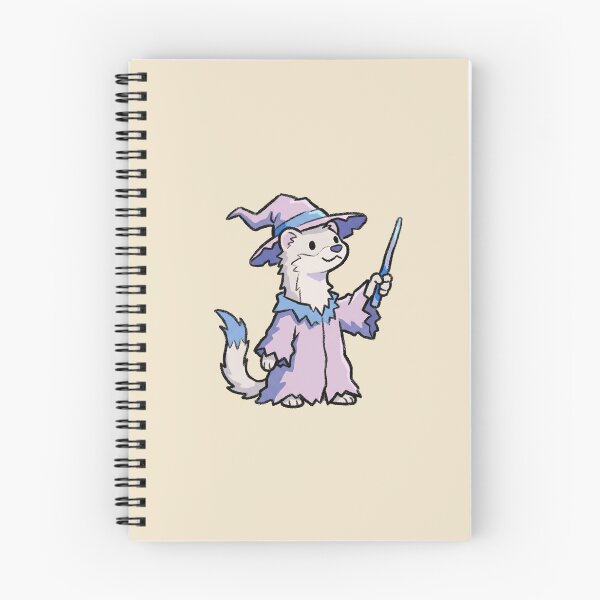 Item preview, Wizard Weasel Cute Magic Ferret Sorcerer with Wand and Purple Robe designed and sold by Magnificent Lizard.