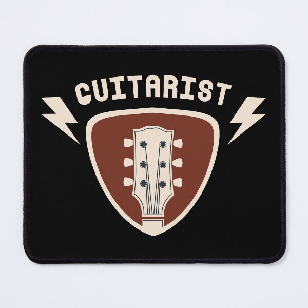 Item preview, "Guitarist Badge – Power & Passion Tee" designed and sold by oldrockerdudes.